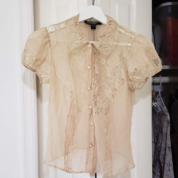 Betsey Johnson Silk Blouse - Picture 1 of 4
